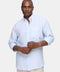 Regular Fit Linen Shirt Light Blue