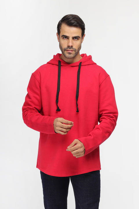 Regular Fit Sweat Shirt Red