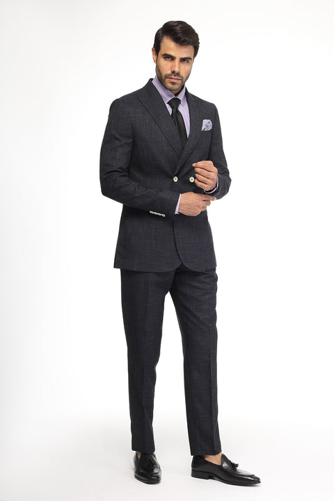 Slim Fit Suit Dark Blue