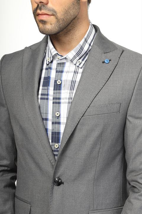 Slim Fit Suit Gray