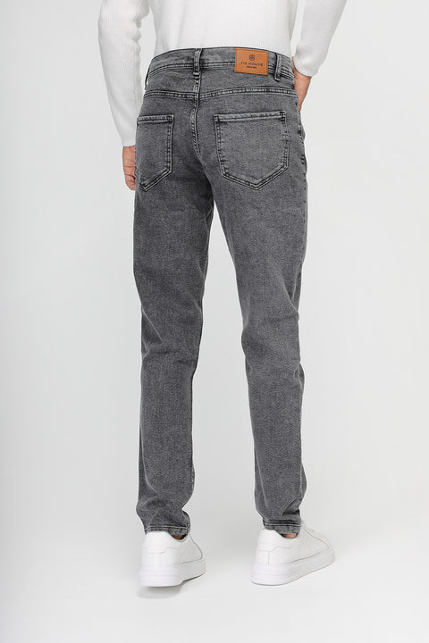 Slim Fit Trousers Jeans Gray