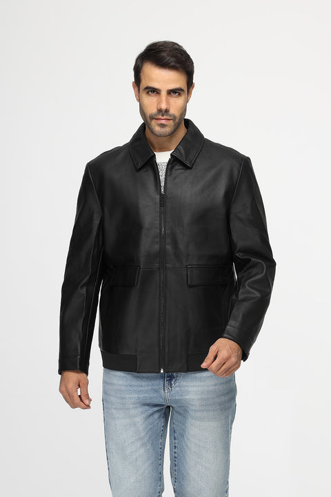Regular Fit Sweater Leather Black