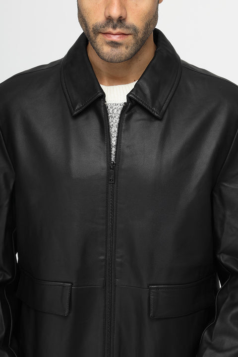 Regular Fit Sweater Leather Black