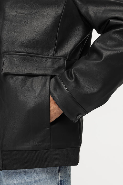 Regular Fit Sweater Leather Black