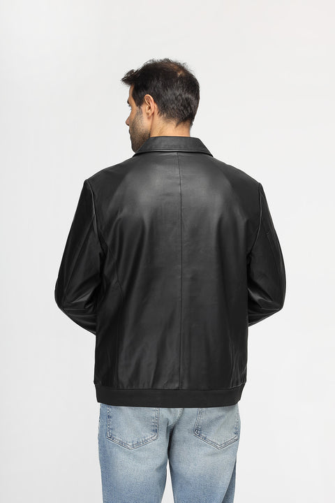 Regular Fit Sweater Leather Black