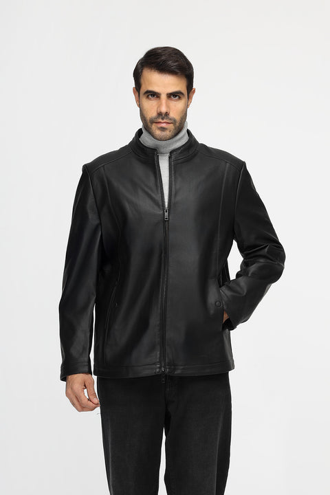 Regular Fit Sweater Leather Black