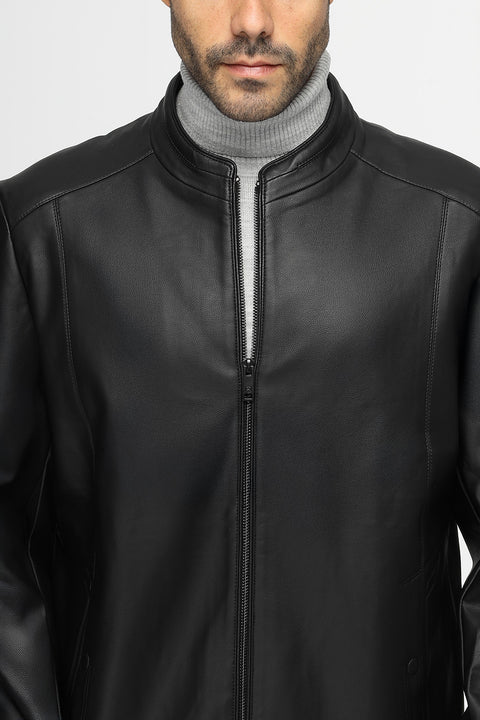 Regular Fit Sweater Leather Black