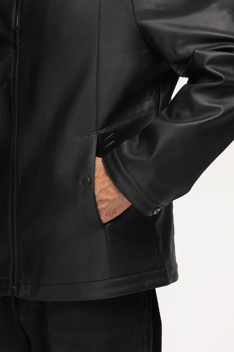 Regular Fit Sweater Leather Black