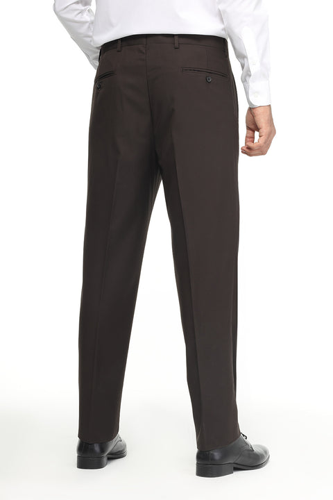 Regular Fit Classic Pants Brown