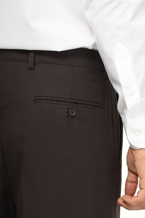 Regular Fit Classic Pants Brown