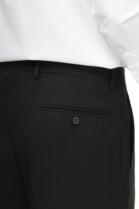 Regular Fit Classic Pants Black