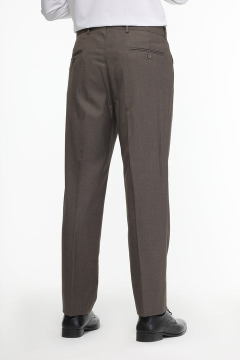 Regular Fit Classic Pants Light Brown