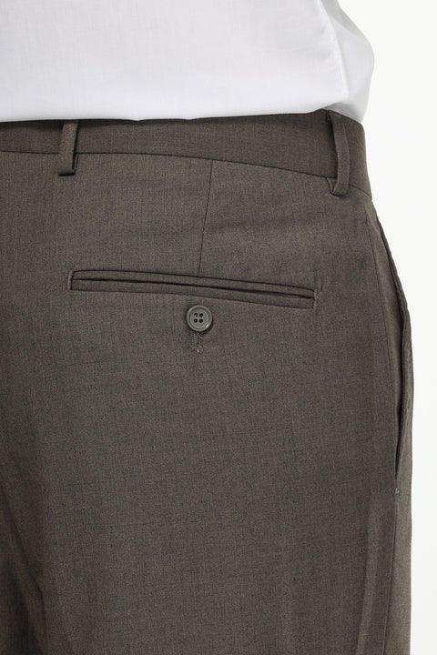 Regular Fit Classic Pants Light Brown