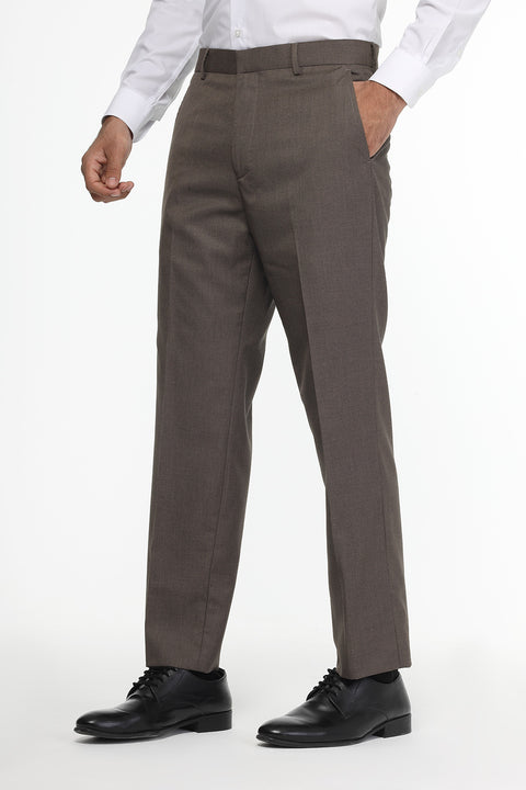 Regular Fit Classic Pants Light Brown