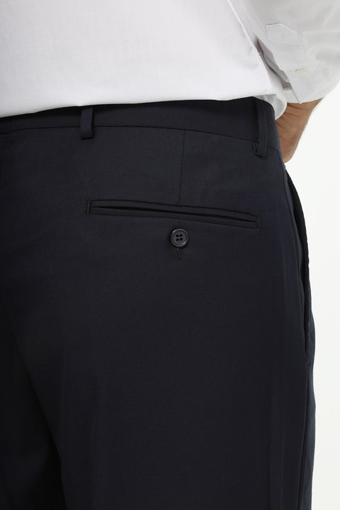 Regular Fit Classic Pants Dark Blue