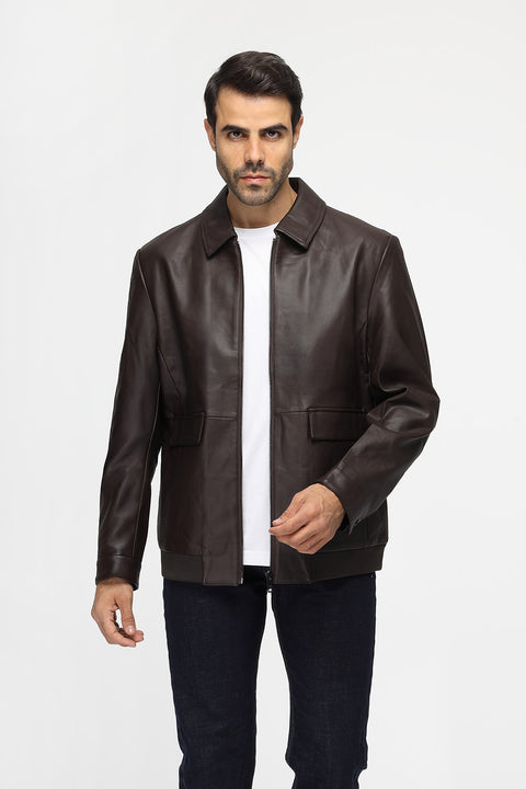 Regular Fit Sweater Leather Brown