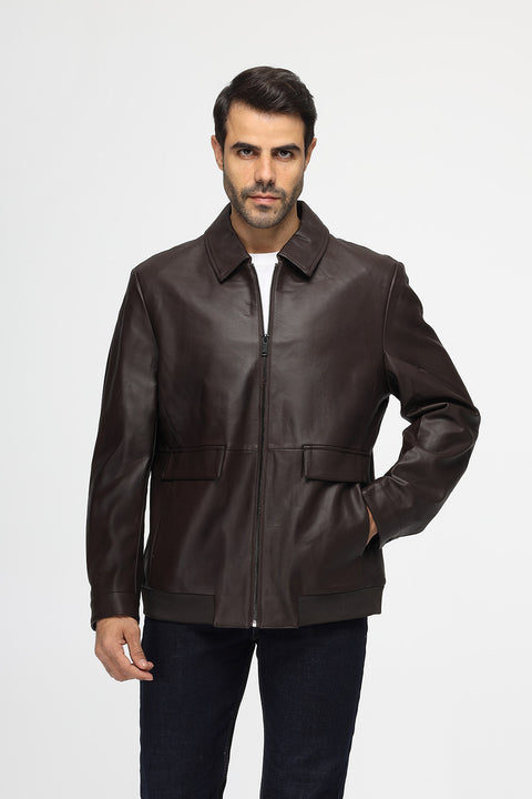 Regular Fit Sweater Leather Brown