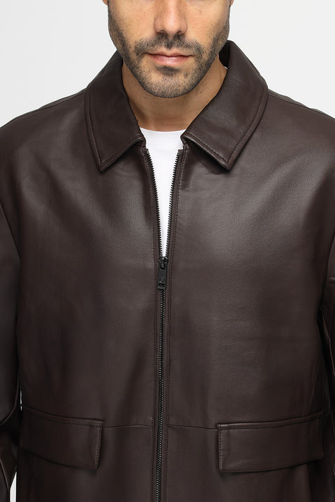 Regular Fit Sweater Leather Brown