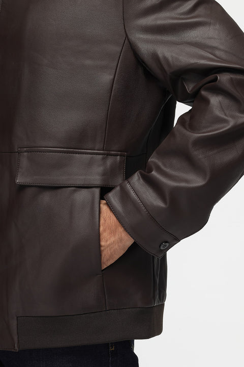 Regular Fit Sweater Leather Brown
