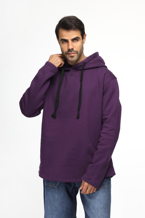 Regular Fit Sweat Shirt Dark Purple