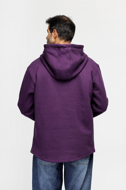 Regular Fit Sweat Shirt Dark Purple