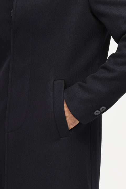 Regular Fit Coat Dark Blue
