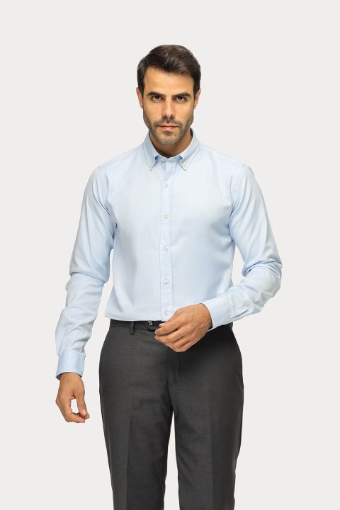 Slim Fit Shirt Oxford Light Blue100% Cotton
