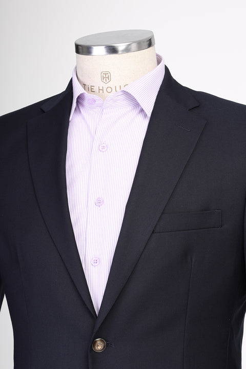 Regular Fit Blazer Dark Blue
