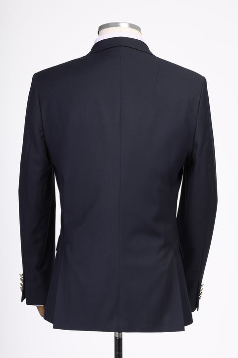 Regular Fit Blazer Dark Blue