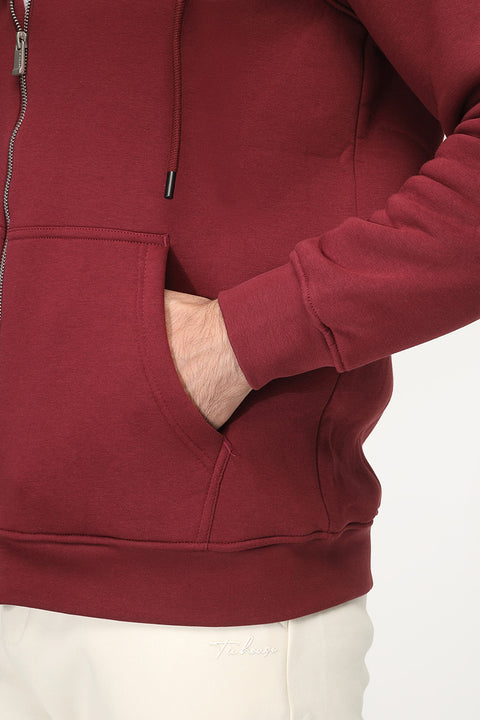 Regular Fit Sweat Shirt Maroon