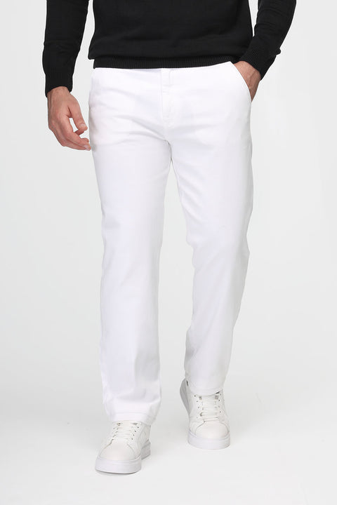 Regular Fit Chino Off White