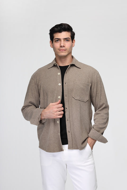 Relax Fit Over Shirt Green