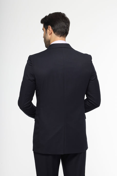 Slim Fit Suit Dark Blue