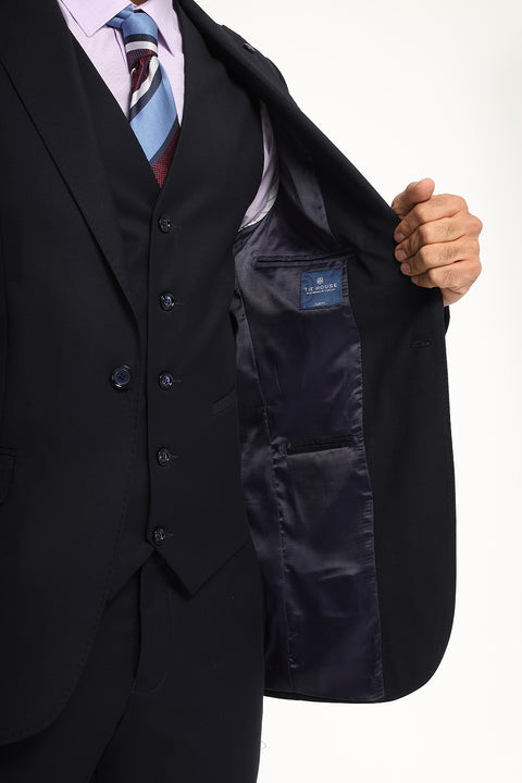 Slim Fit Suit Dark Blue