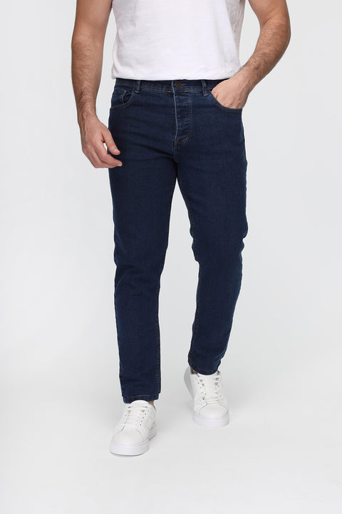 Slim Fit Trousers Jeans Dark Blue