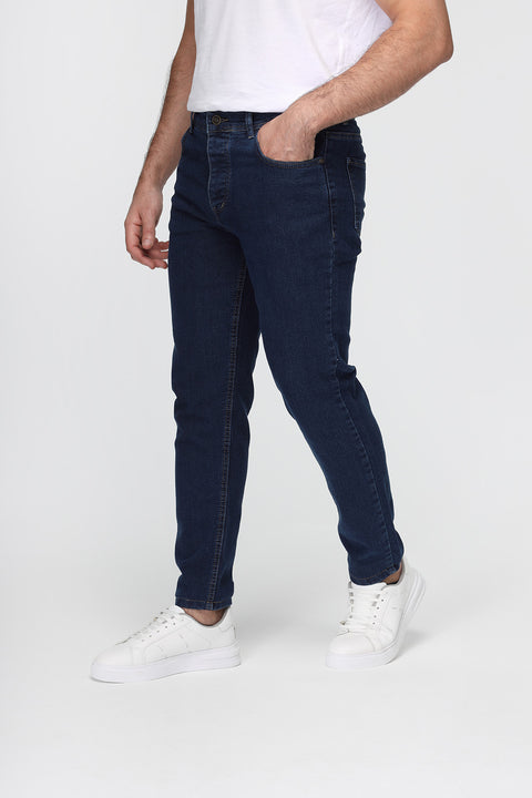 Slim Fit Trousers Jeans Dark Blue