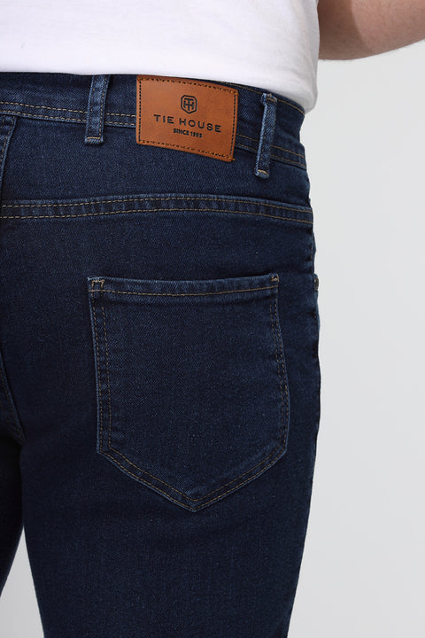 Slim Fit Trousers Jeans Dark Blue