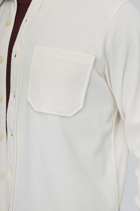 Relax Fit Over Shirt Beige