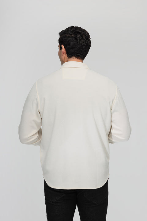 Relax Fit Over Shirt Beige