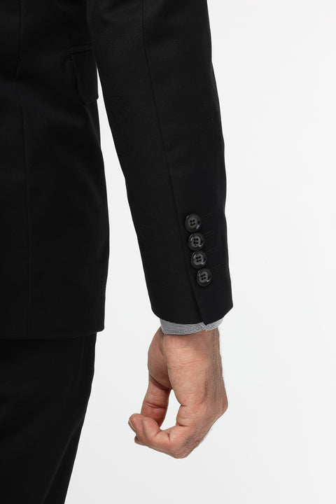 Slim Fit Suit Black