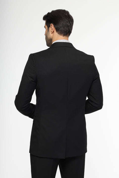 Slim Fit Suit Black