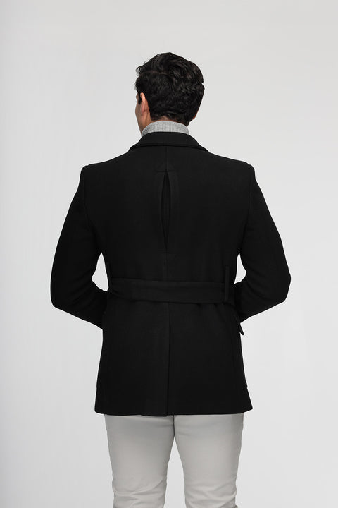 Regular Fit Coat Black