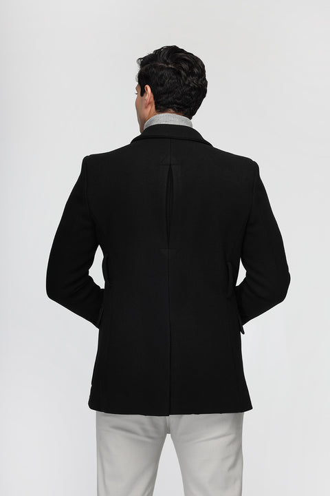 Regular Fit Coat Black