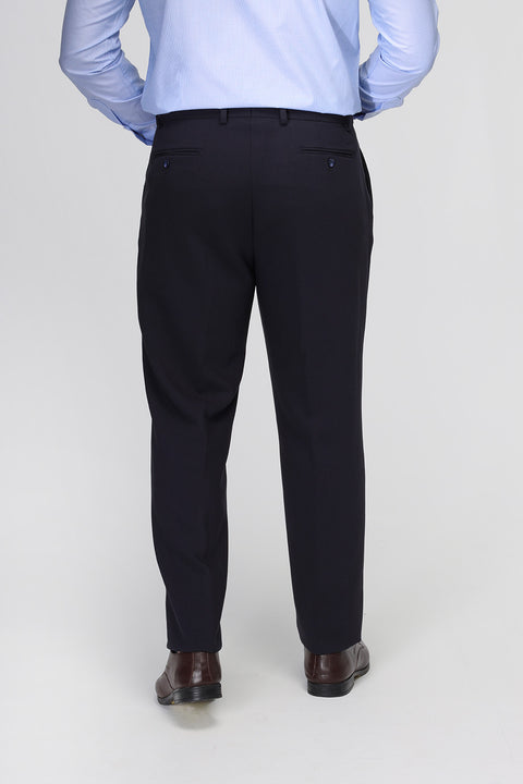 Slim Straight Fit Classic Pants Dark Blue