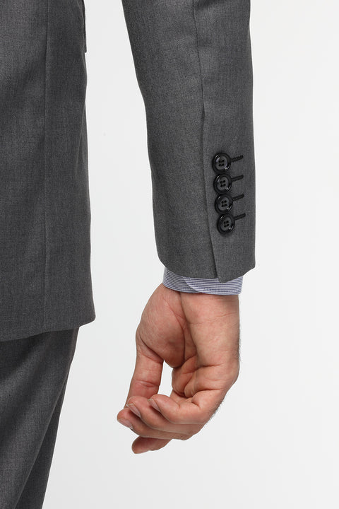 Slim Fit Suit Gray