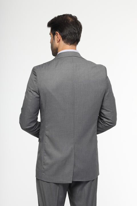 Slim Fit Suit Gray