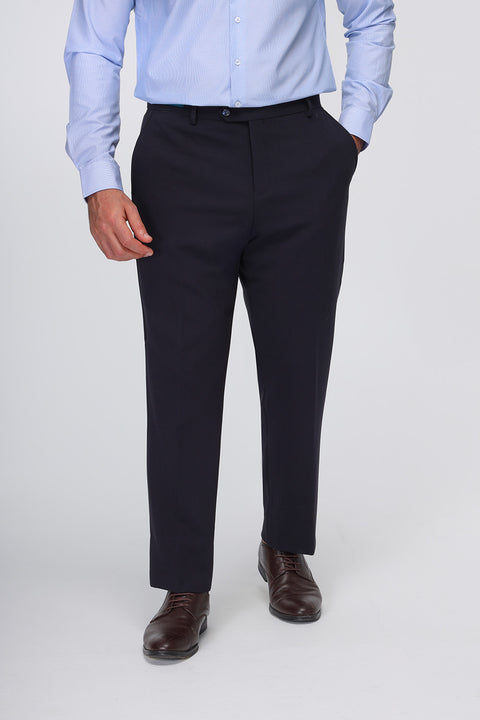 Slim Straight Fit Classic Pants Dark Blue