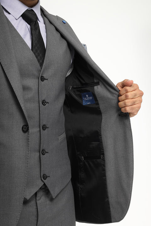 Slim Fit Suit Gray