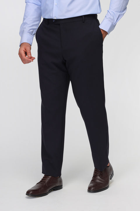 Slim Straight Fit Classic Pants Dark Blue