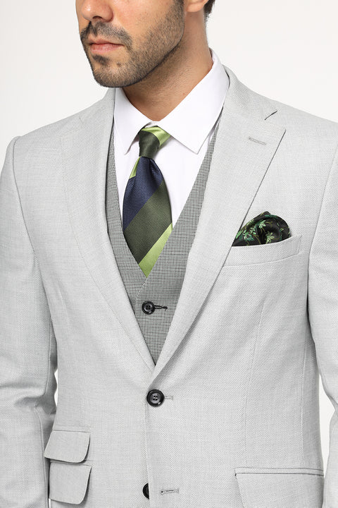 Slim Fit Suit Gray